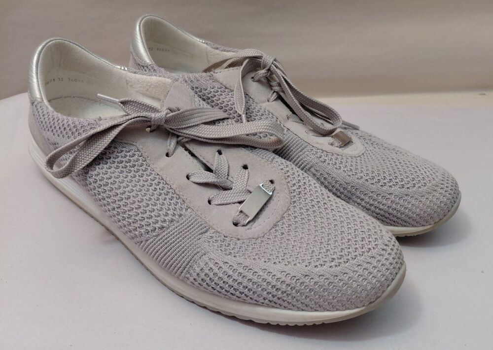 Ara Lisbon Fusion Gray Lace Up Terrycloth Insoles Men's Size 12 Sneakers